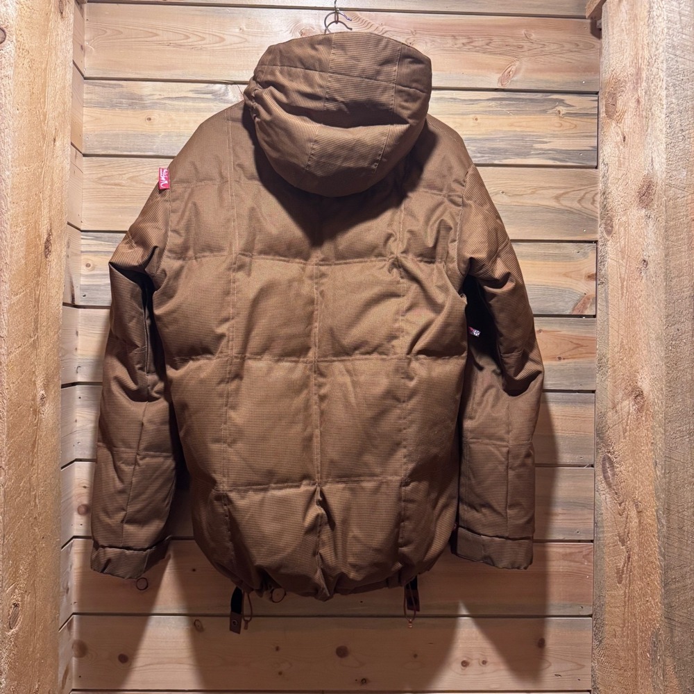 Quiksilver Men's Brown Down Filled Puffer Snowboard Ski Jacket Cold Days Size S - Picture 4 of 10